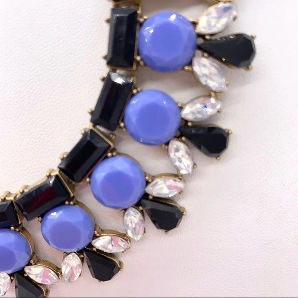 J. Crew Blue & Black Jeweled Necklace - Picture 2 of 3